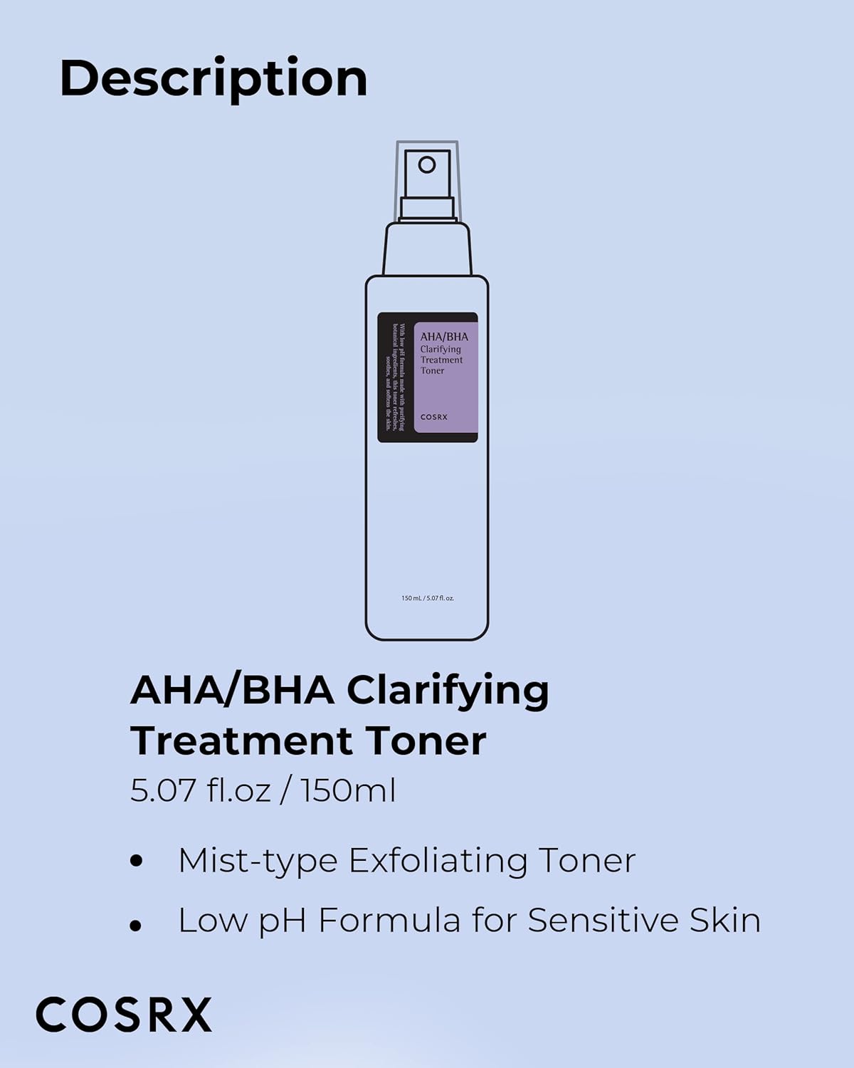 COSRX AHA/BHA Treatment Toner Spray