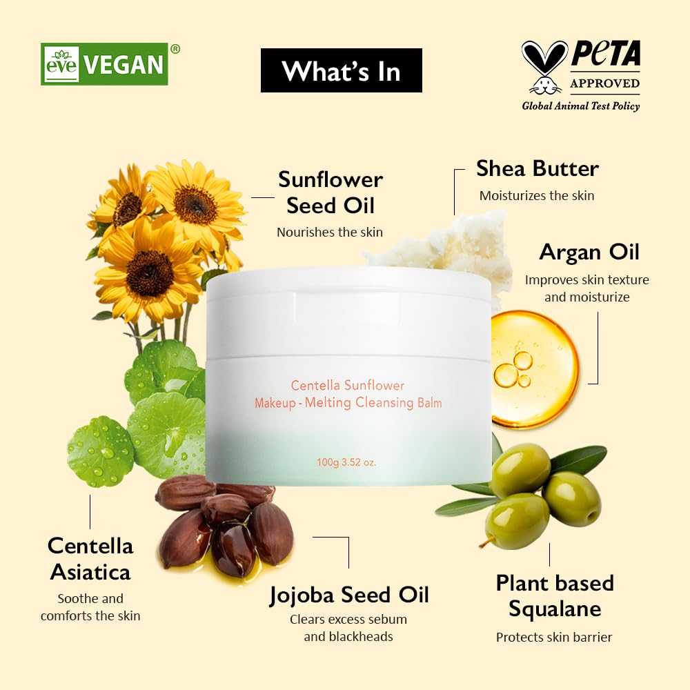 HARUHARU Wonder Centella Sunflower Makeup-Melting Cleansing Balm 100gr