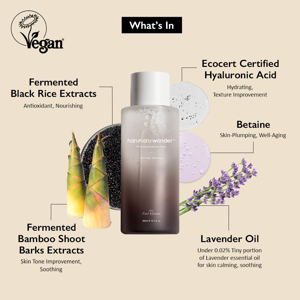 Haruharu Wonder®, Black Rice Hyaluronic Toner, 5.1 fl oz (150 ml)