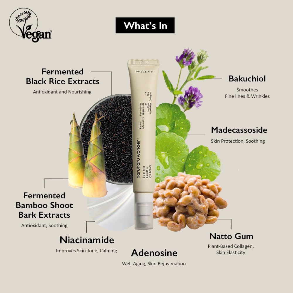 haruharu wonder Night Knight Retinol Serum and Bakuchiol Eye Cream Bundle