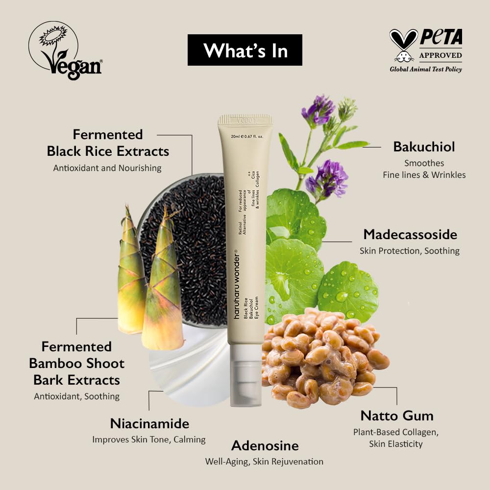 Haruharu Wonder Black Rice Bakuchiol Eye Cream