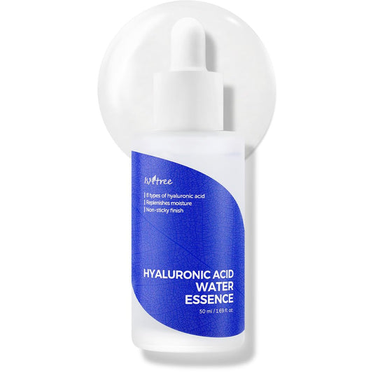 ISNTREE Hyaluronic Acid Water Essence 50ml 1.69 fl.oz | Water Serum | Replenishes moisture | Non-sticky ﬁnish