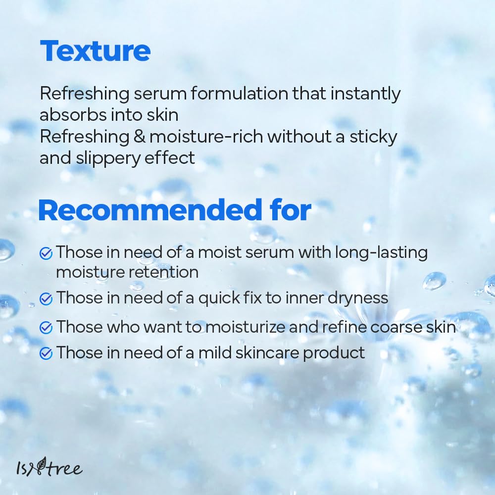 ISNTREE Ultra-Low Molecular Hyaluronic Acid Serum 1.69 fl.oz | Vegan Korean Skincare | 14-Complex Hyaluronic Acid | Deep Hydration | Lightweight & Fast-Absorbing