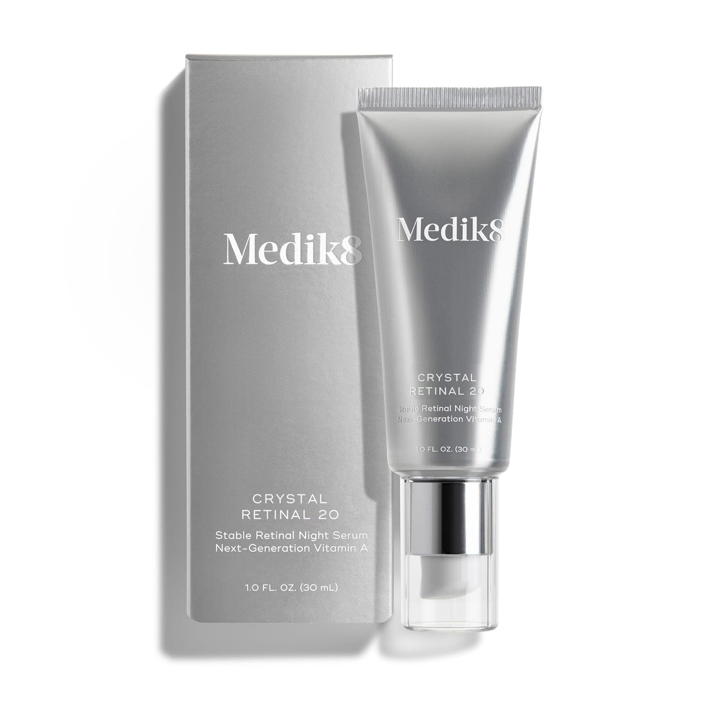 Medik8 Crystal Retinal 3 - Brightening, Firming, Advanced Skin Retinaldehyde Serum - Smooths Wrinkles - Hyaluronic Acid, Glycerin, Vitamin E - 1 oz
