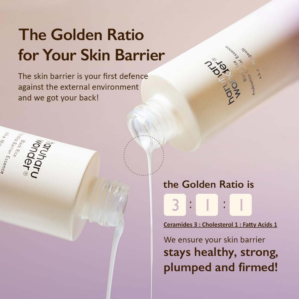 HARUHARU wonder 5 Ceramide Barrier Moisturizing Cream & Probiotics Barrier Essence Bundle
