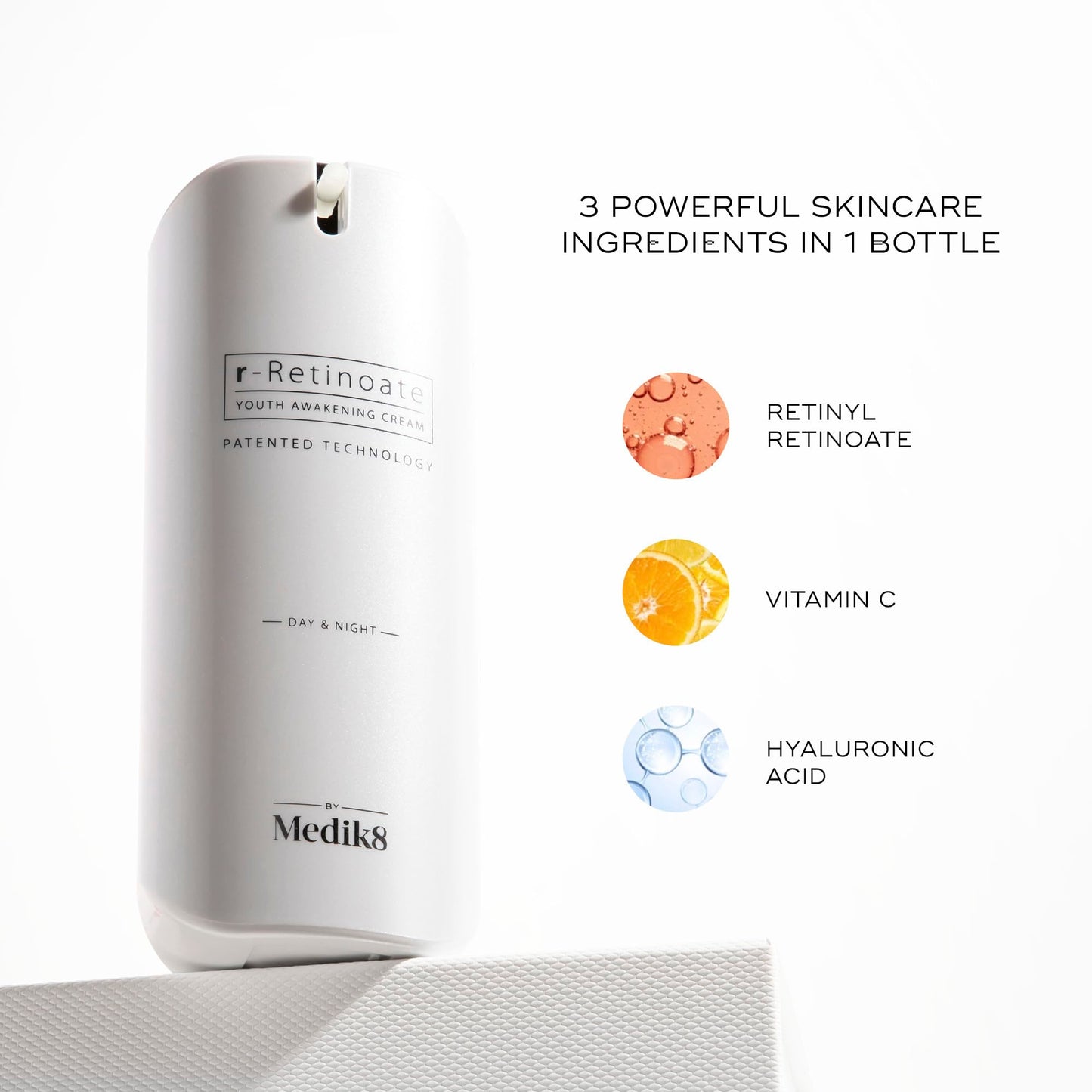 Medik8 R-Retinoate Day & Night - Intensive Hydrating, Plumping Vitamin A Face Serum - Reduces Fine Lines, Wrinkles - Vitamin C Face Serum - 1.7 oz
