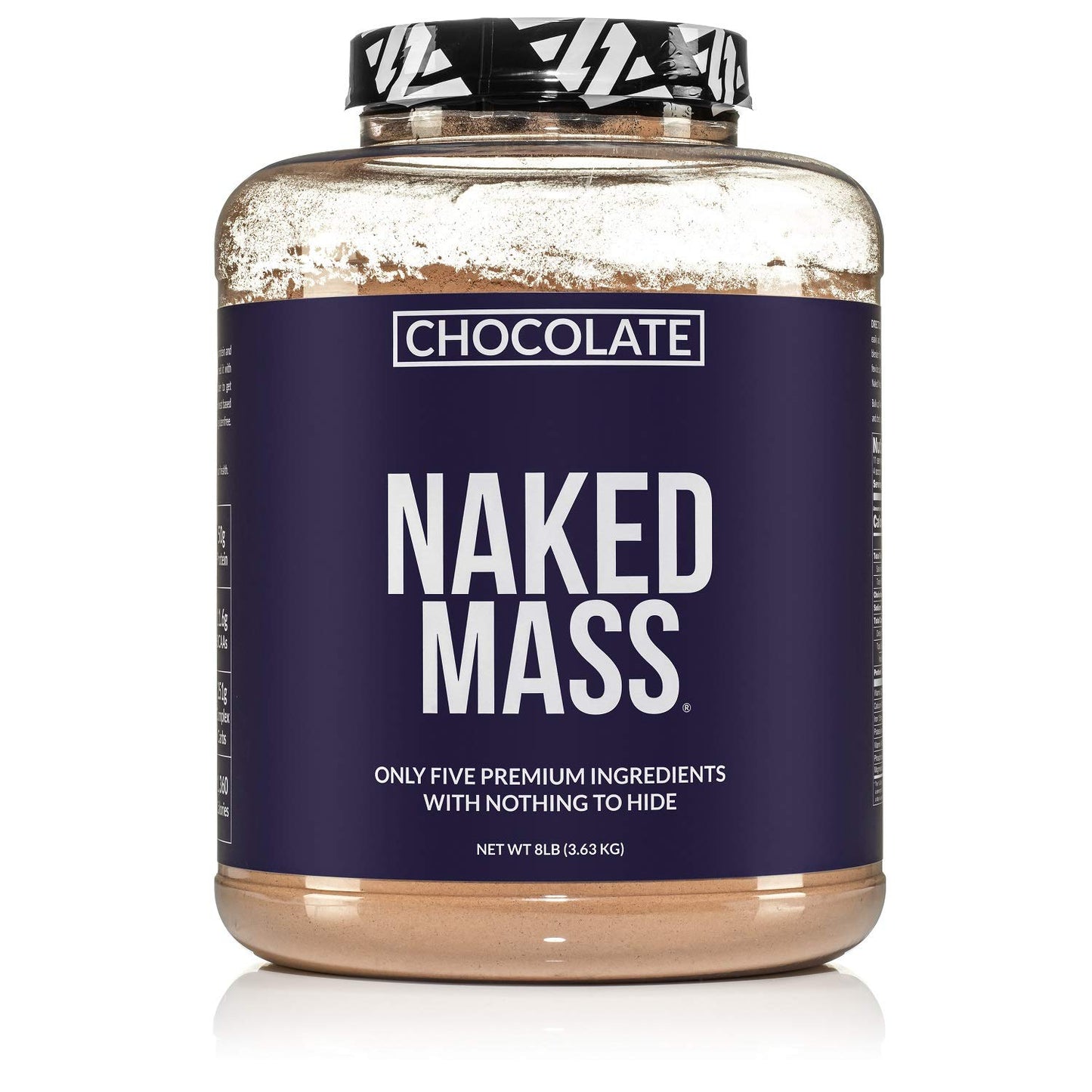 NAKED Chocolate Mass Gainer - All Natural Weight Gainer Protein Powder