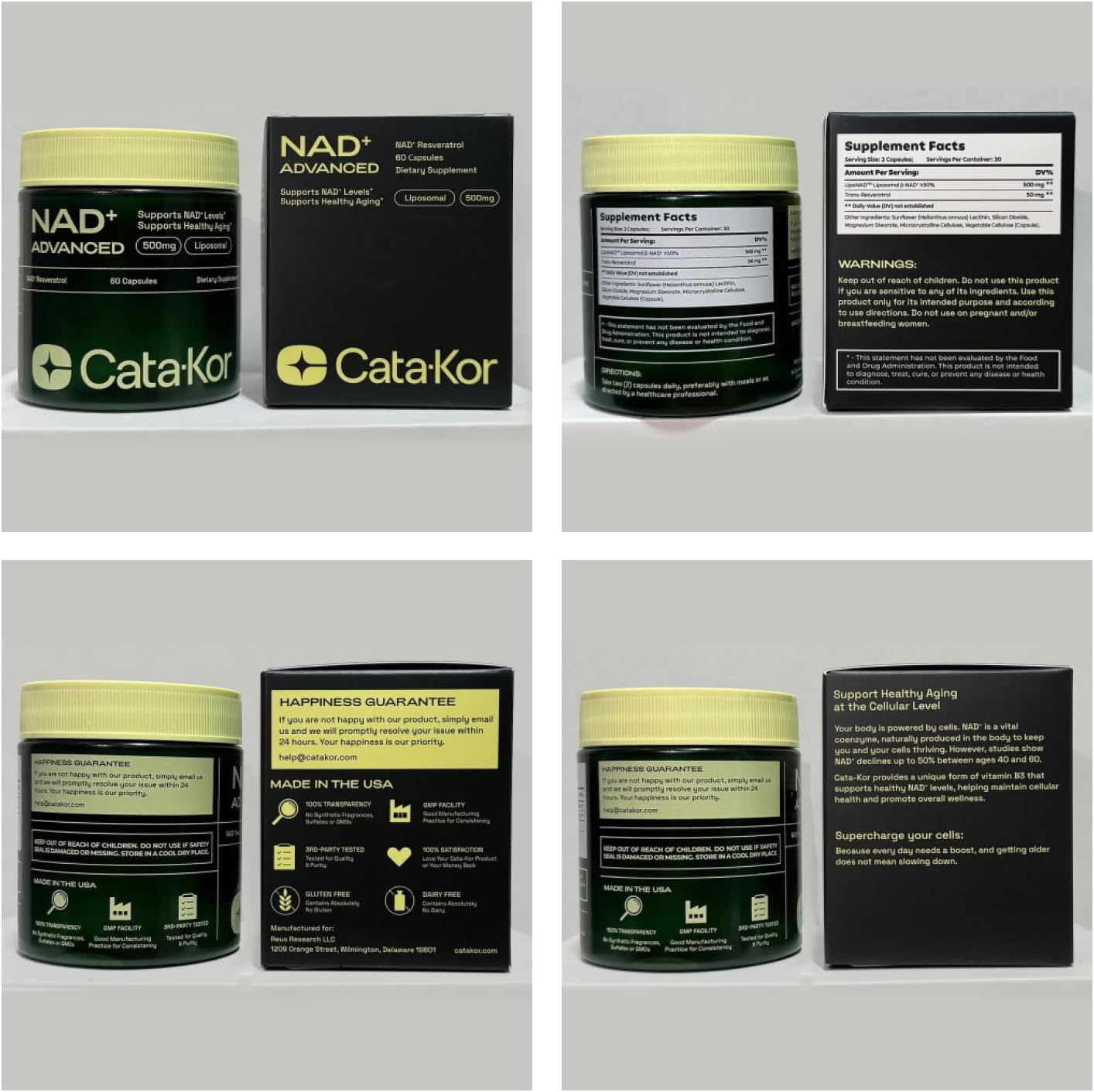 Cata-Kor NAD+ Advanced  - 60 Capsules