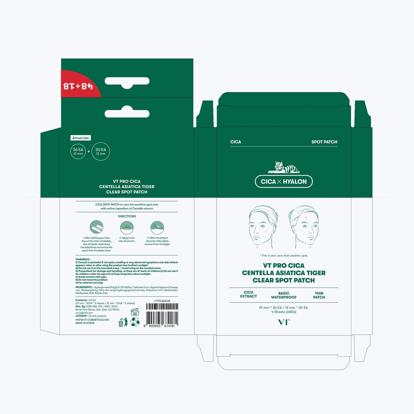 VT COSMETICS Pro CICA Centella Spot Patch