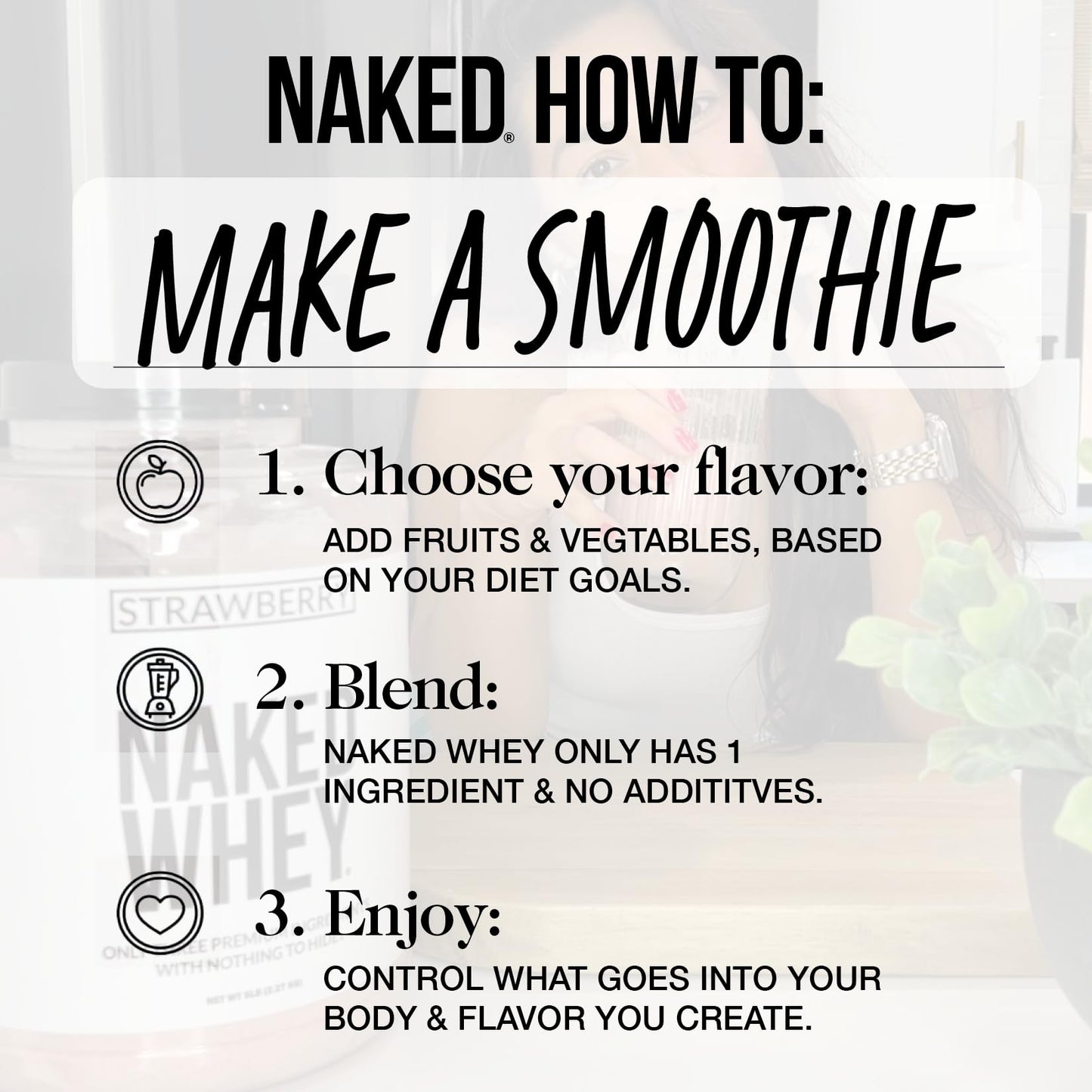 NAKED Whey Vanilla Protein Powder -  Grass Fed