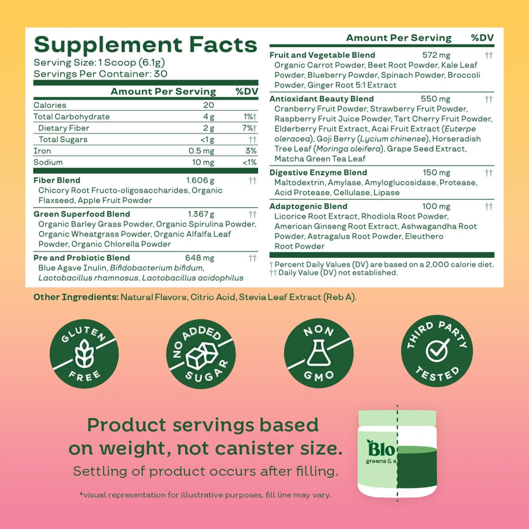 Bloom Nutrition Greens and Superfoods Powder