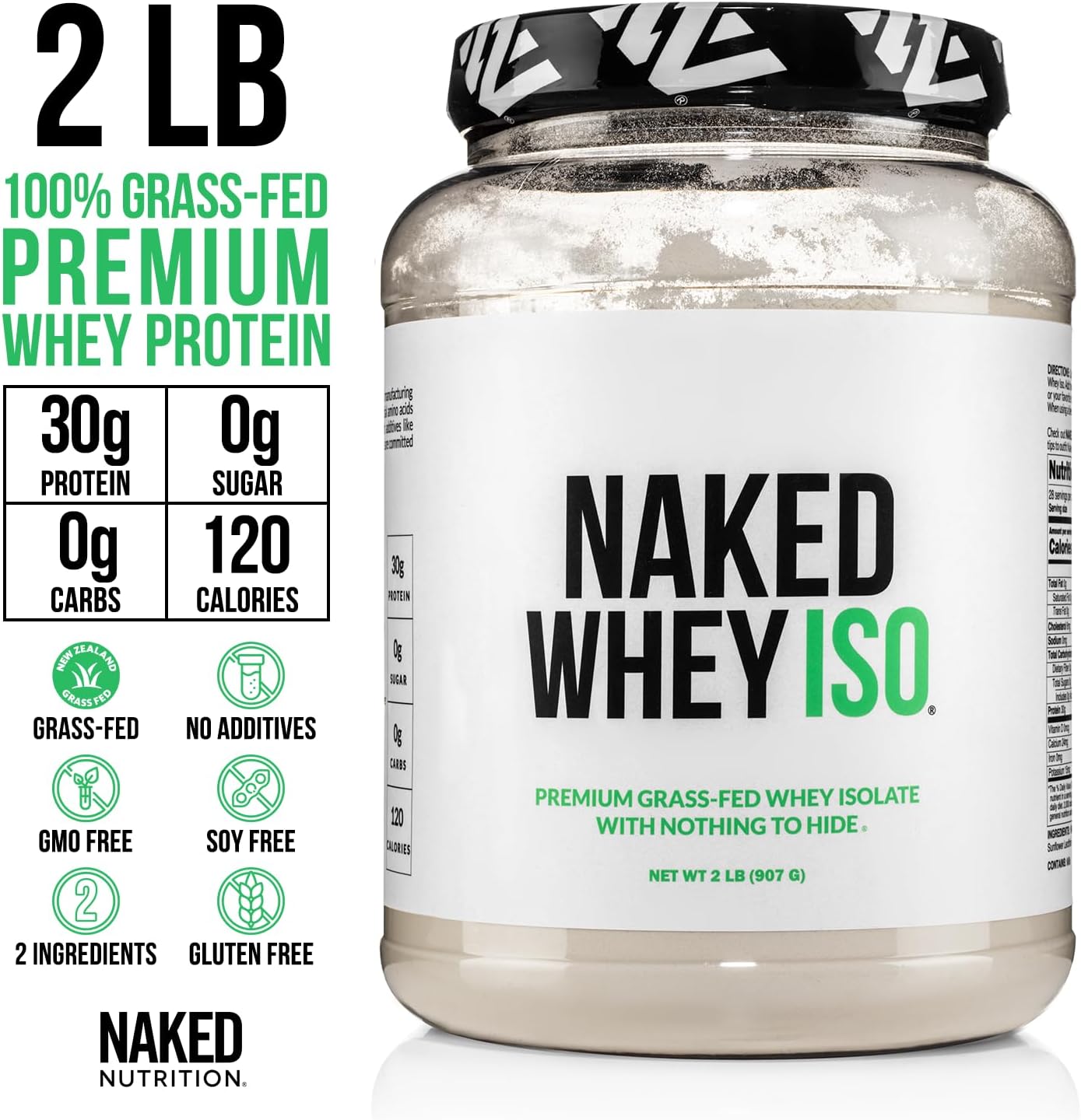 NAKED Whey Isolate Protein - Grass-Fed