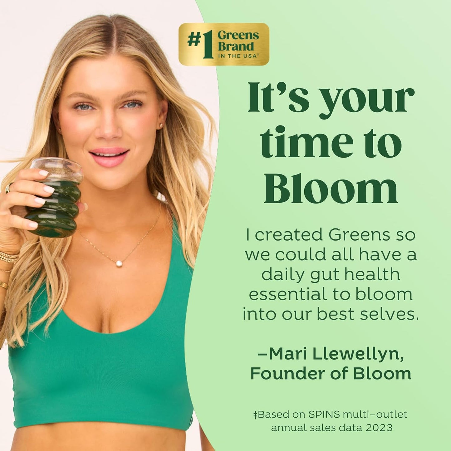 Bloom Nutrition Superfood Greens Powder Stick Packs, Digestive Enzymes with Probiotics and Prebiotics, Gut Health, Bloating Relief for Women, Chlorella, Green Juice Mix, 12 SVG, Variety