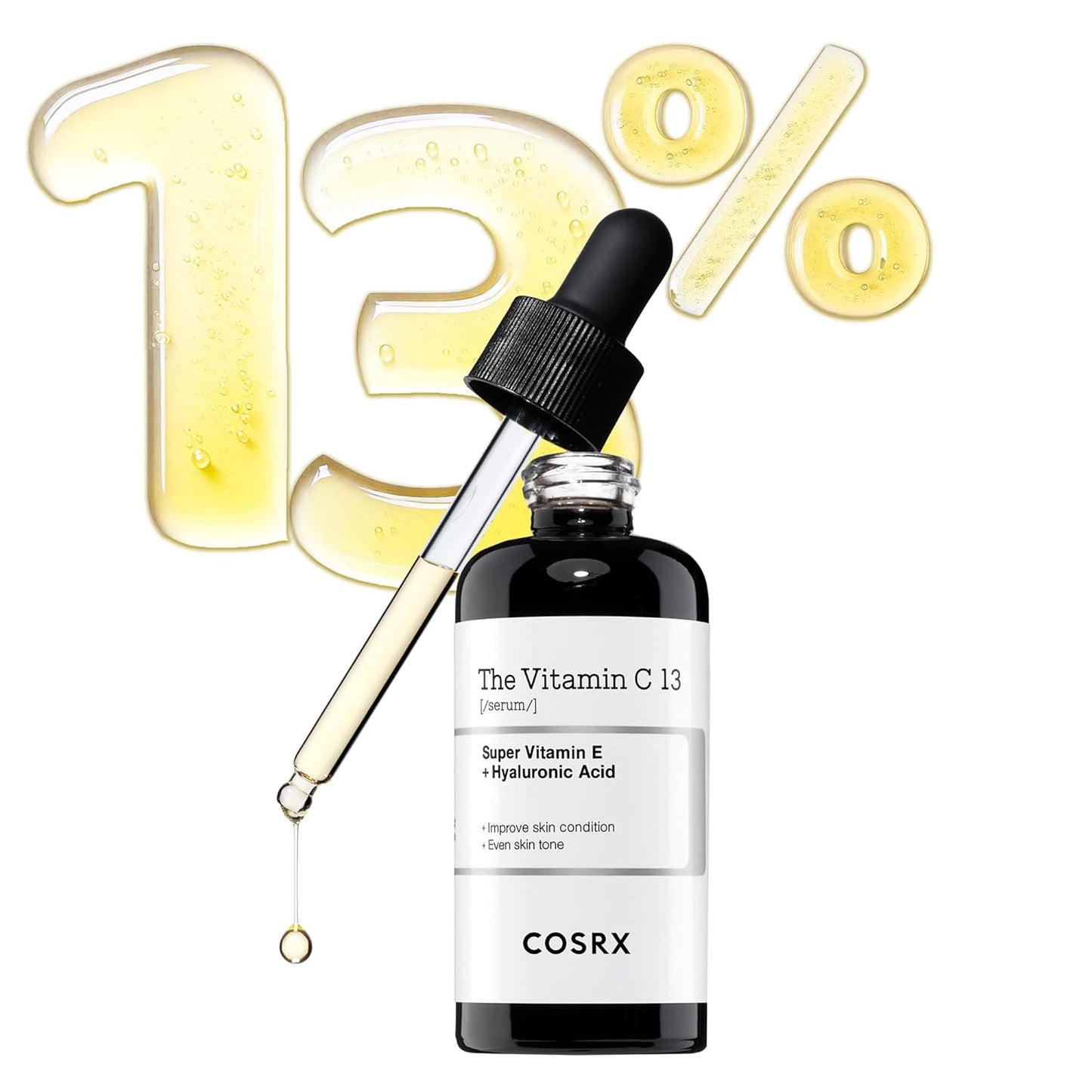 COSRX Pure Vitamin C 13% Serum with Vitamin E & Hyaluronic Acid