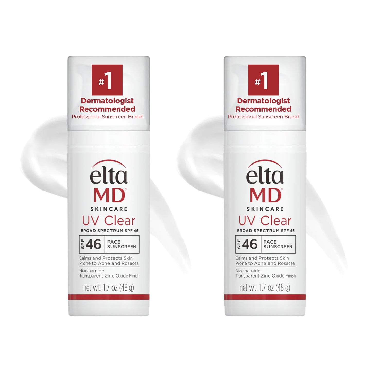 EltaMD UV Clear Face Sunscreen SPF 46, Oil-Free Sunscreen with Zinc Oxide, Dermatologist Recommended