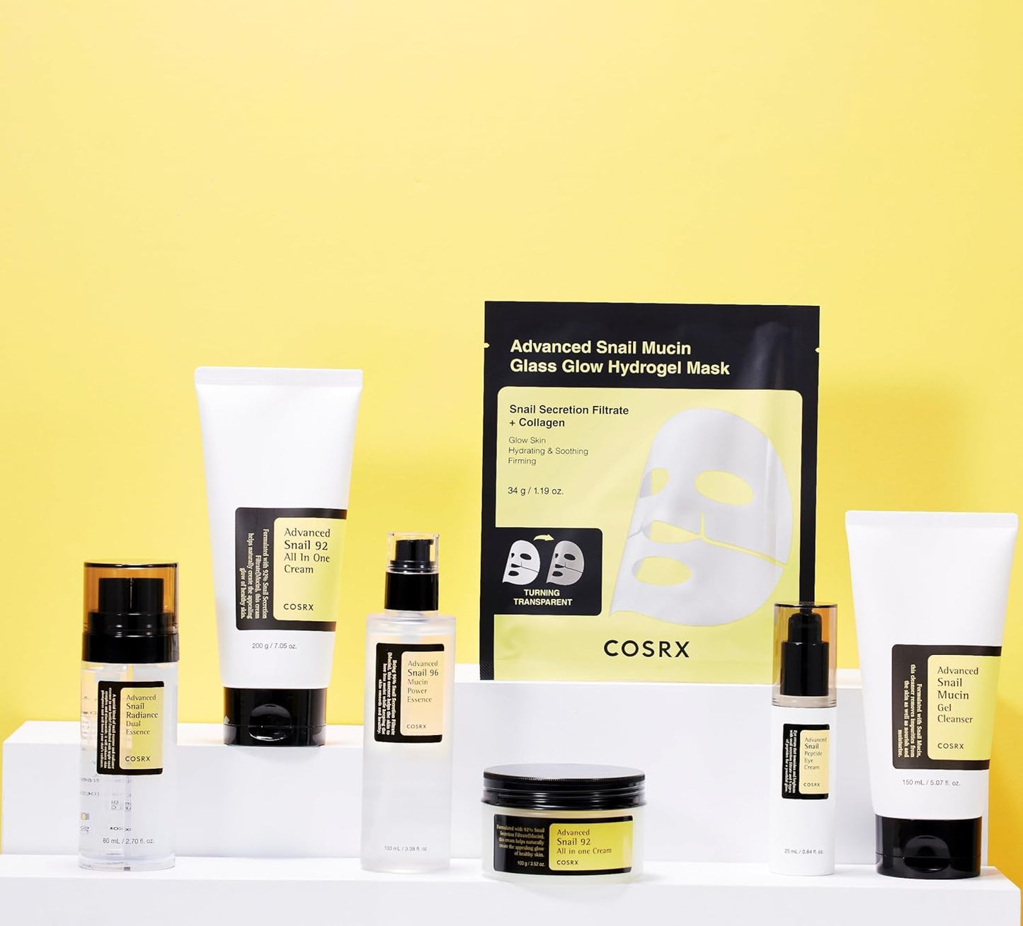 COSRX Advanced Snail Mucin Glass Glow Hydrogel Face Masks