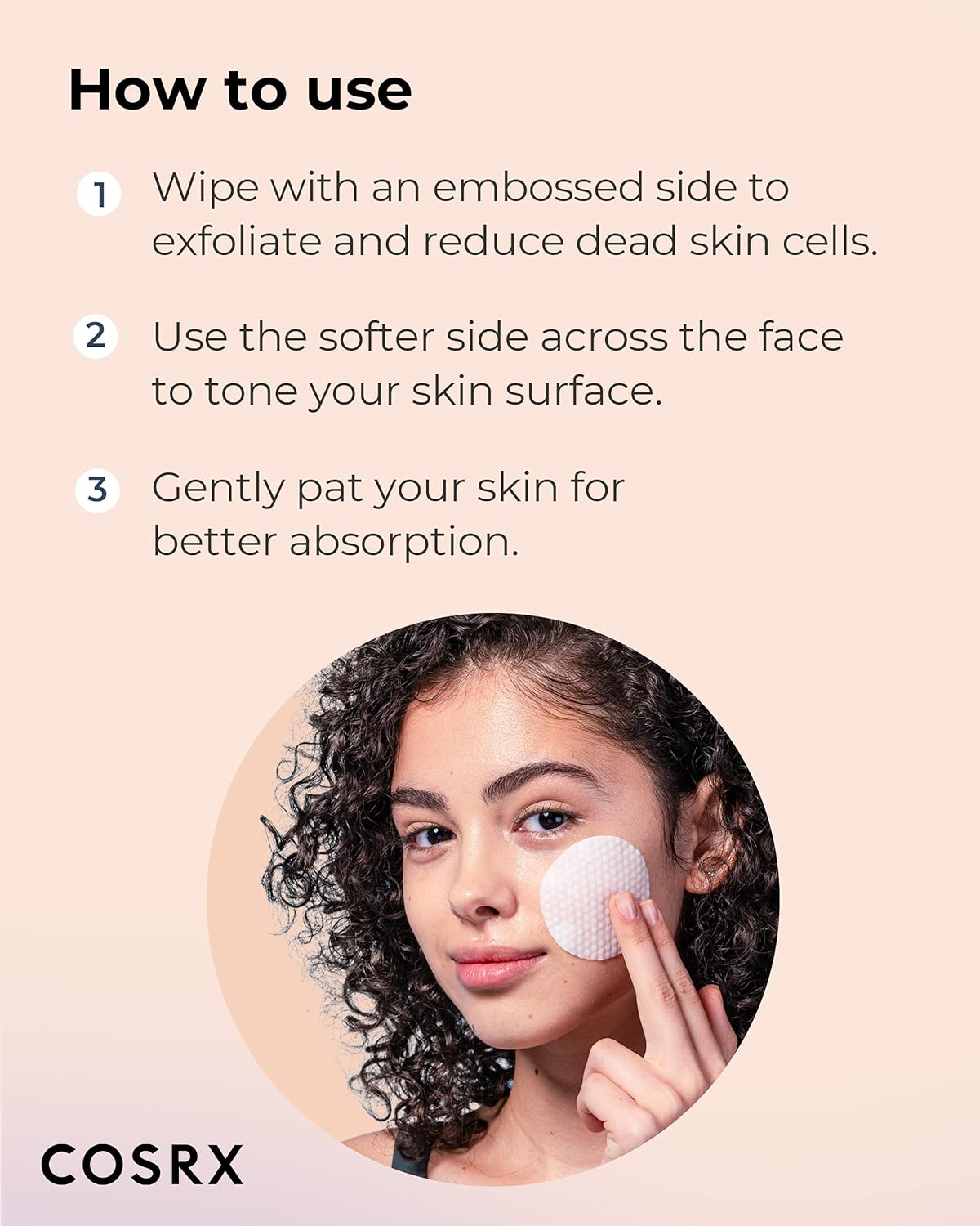 COSRX BHA Toner Pads, 70 Sheets, Exfoliating Pads