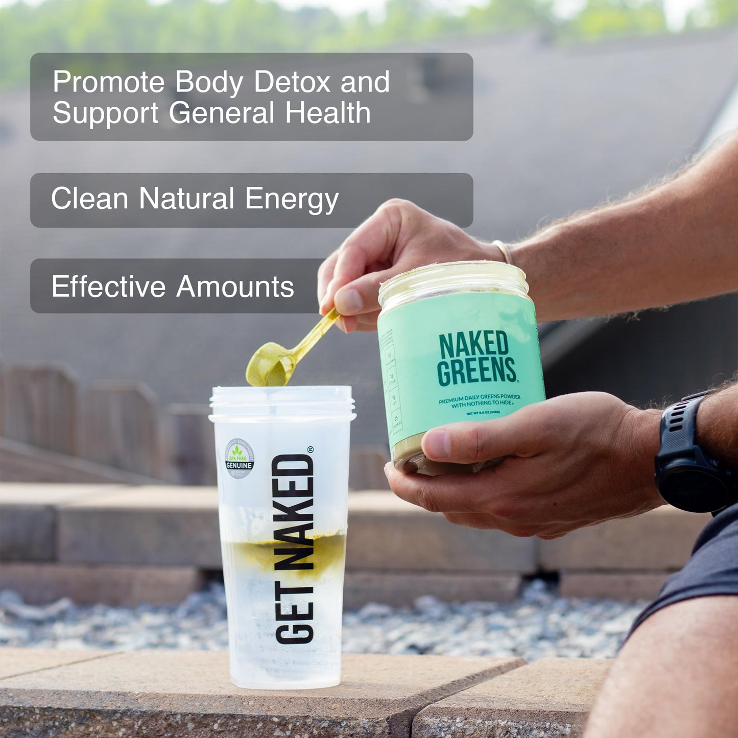 NAKED Super Greens Powder Organic Greens Supplement