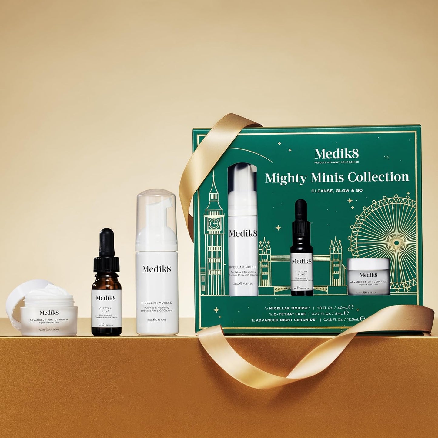 Medik8 Mighty Mini's Collection, 3 pc Travel-Sized Skincare Set