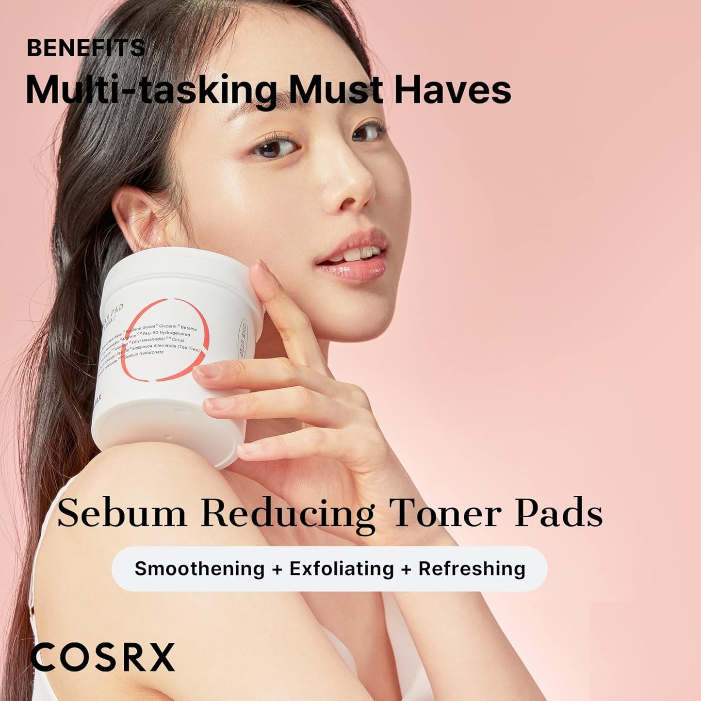 COSRX BHA Toner Pads, 70 Sheets, Exfoliating Pads